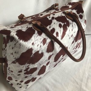 Best Seller ⭐️ Cow Fur and Faux Leather Weekender